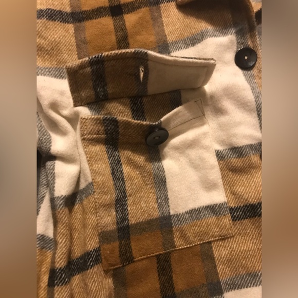 NWT Long Length Cotton Flannel Shacket - Picture 13 of 16